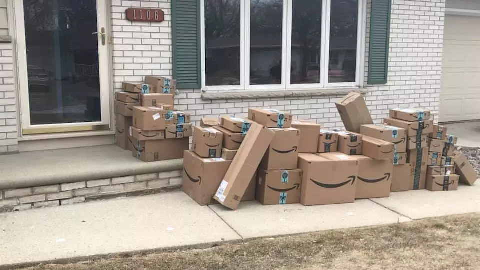 ​Woman Pranks Husband With Six Months’ Worth Of Amazon Boxes