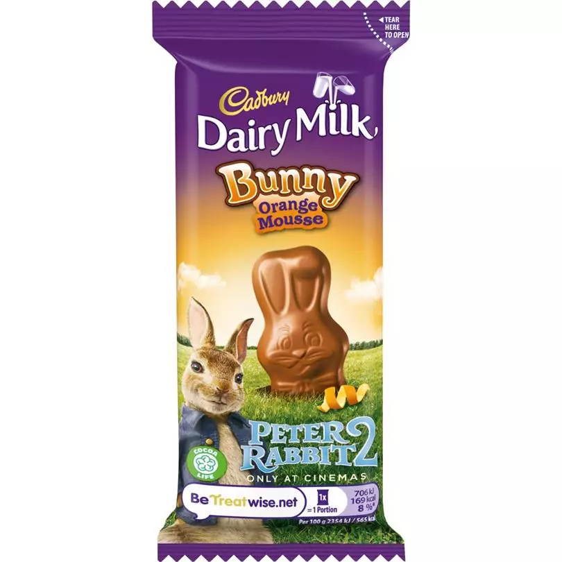 The Dairy Milk bunny bar will come in an orange flavour too this year. (