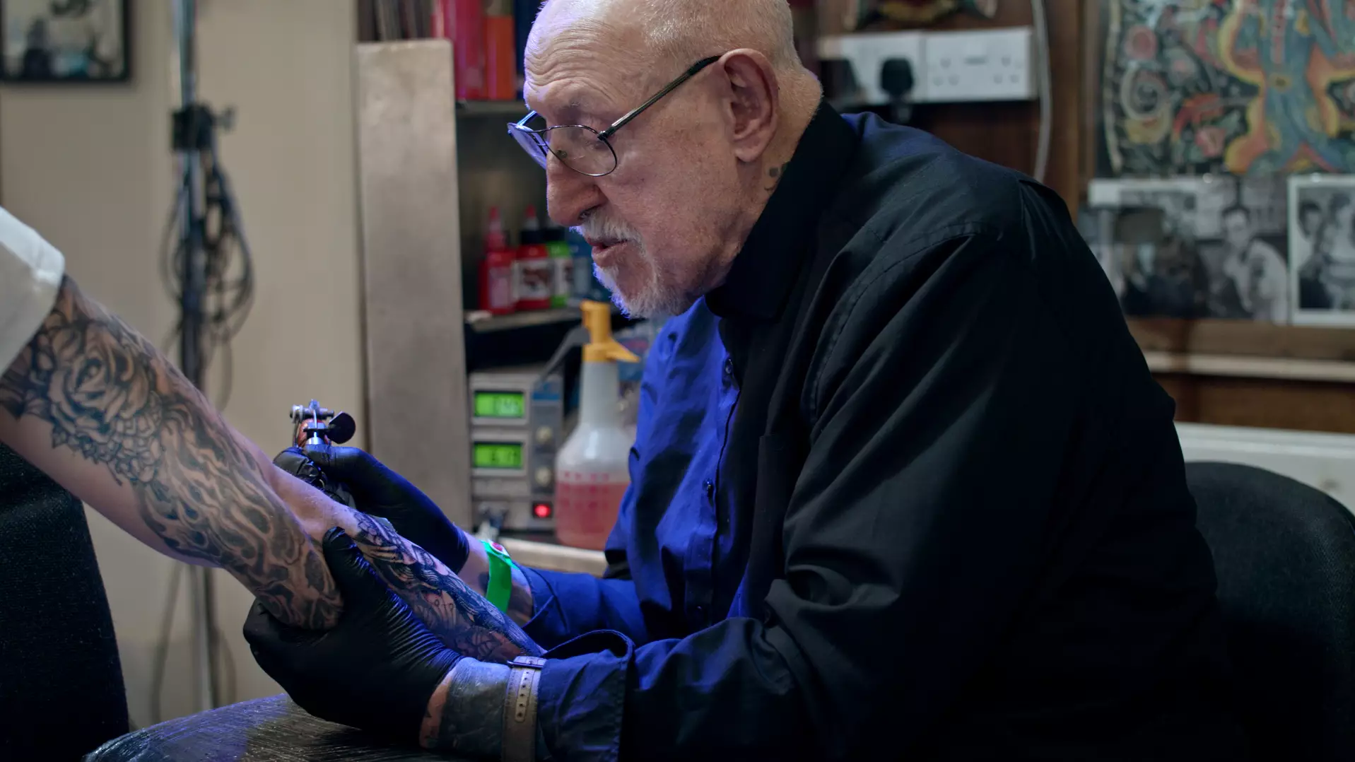 UK's Oldest Tattooist Still Hard At Work Aged 86