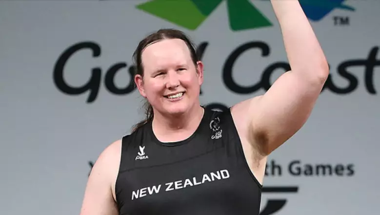 Laurel Hubbard in 2018 at the Gold Coast Commonwealth Games (