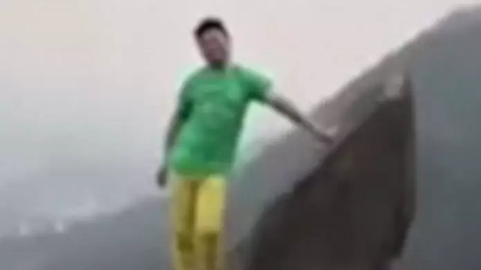 A Man Practices Handstands On A Cliff Edge - Can You Guess What Happened Next?