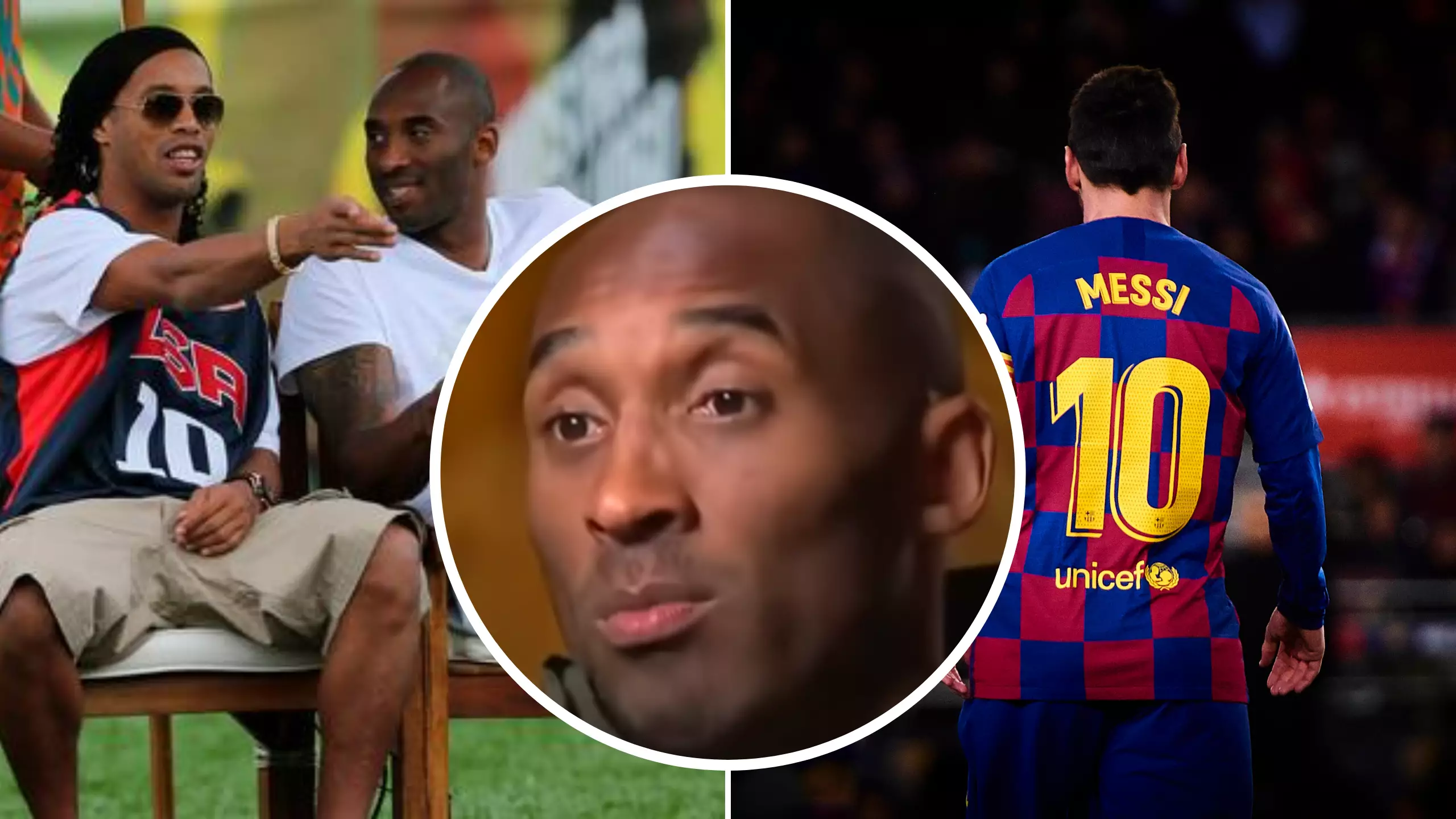 When Ronaldinho Introduced Kobe Bryant To 17-Year-Old Lionel Messi