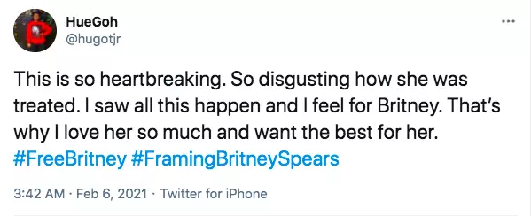 Others claimed Britney's struggle was 'heartbreaking' (
