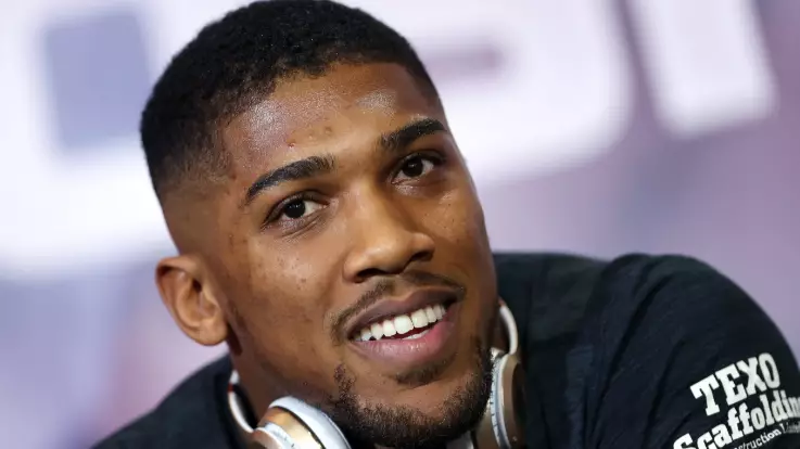 Anthony Joshua's Touching Gesture To His Son Ahead Of Tonight's Fight