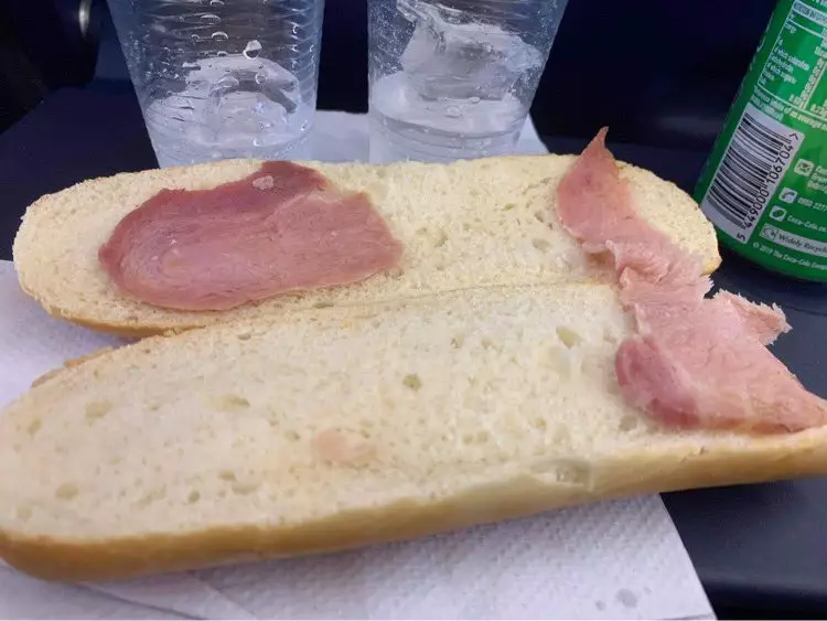 Yep, that's one sad sandwich.