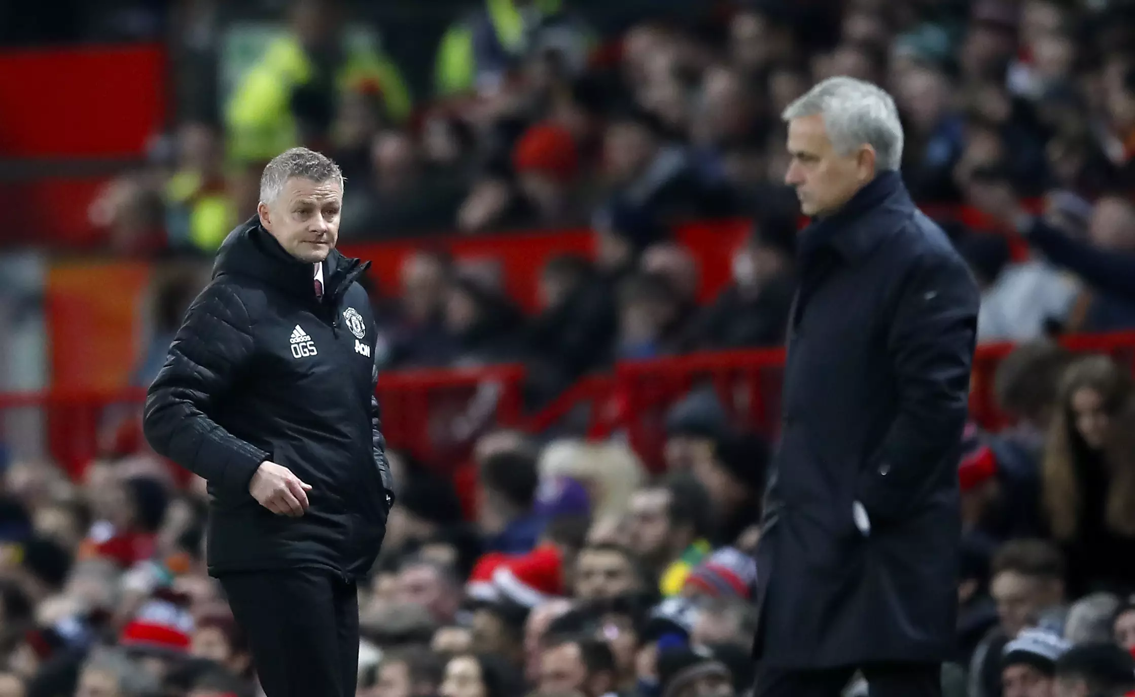 Solskjaer and Mourinho's records are closer than you might think. Image: PA Images