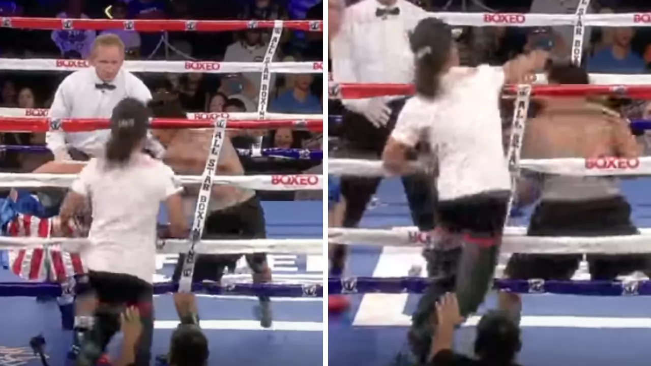 The Shocking Time A Boxer's Brother Climbed Onto Apron And Hit His Opponent 