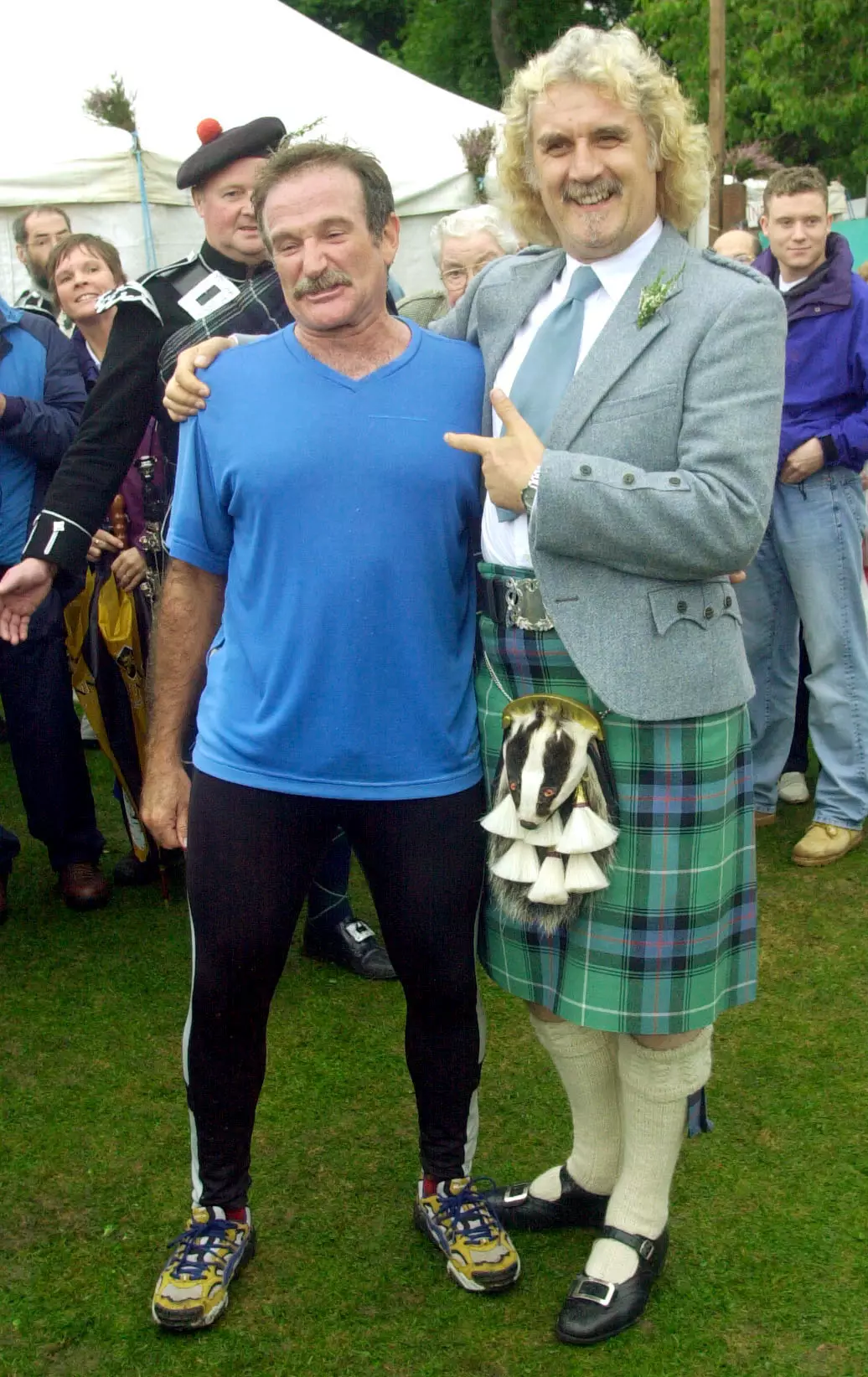 Billy Connolly and Robin Williams in 2000.