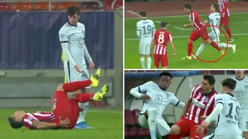 Luis Suarez's Antics In 48th Minute Of Atletico Madrid vs Chelsea Prove He Is Football's King Of S**thousery 