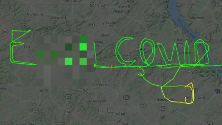 Teenage Pilot Spells Out 'F*** Covid-19' With Plane