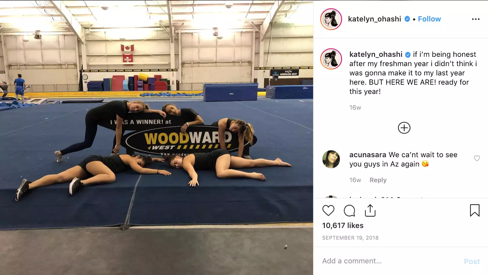 Katelyn says the sport has taken an enormous toll on her body and mind.