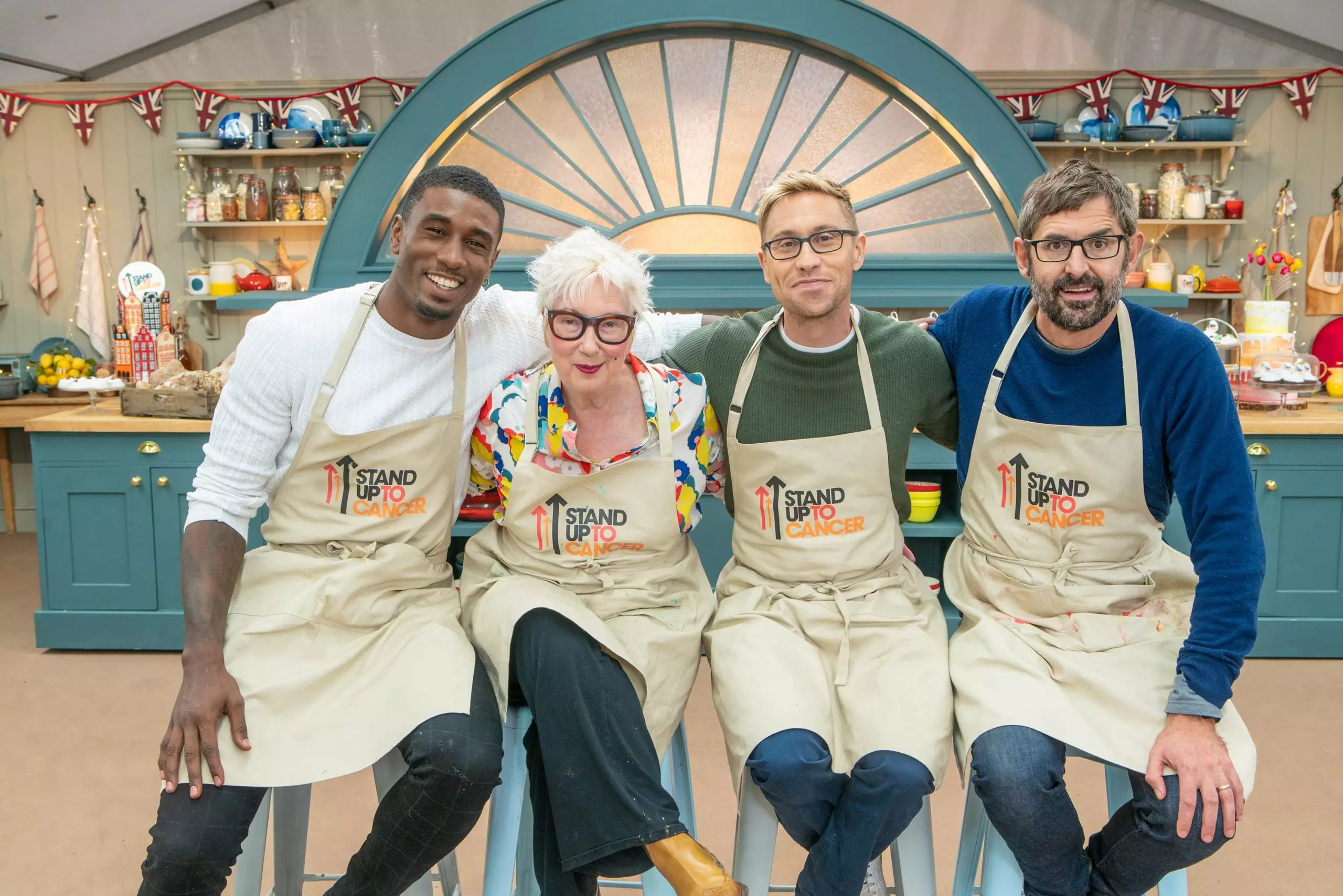 Louis and Ovie are joined by Russell Howard and Jenny Eclair (