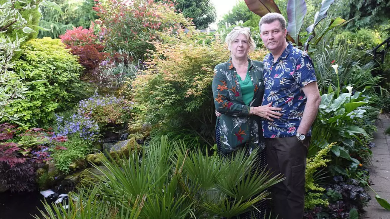 Couple Spend £12,000 Transforming Back Garden Into 'Tropical Fantasy' 