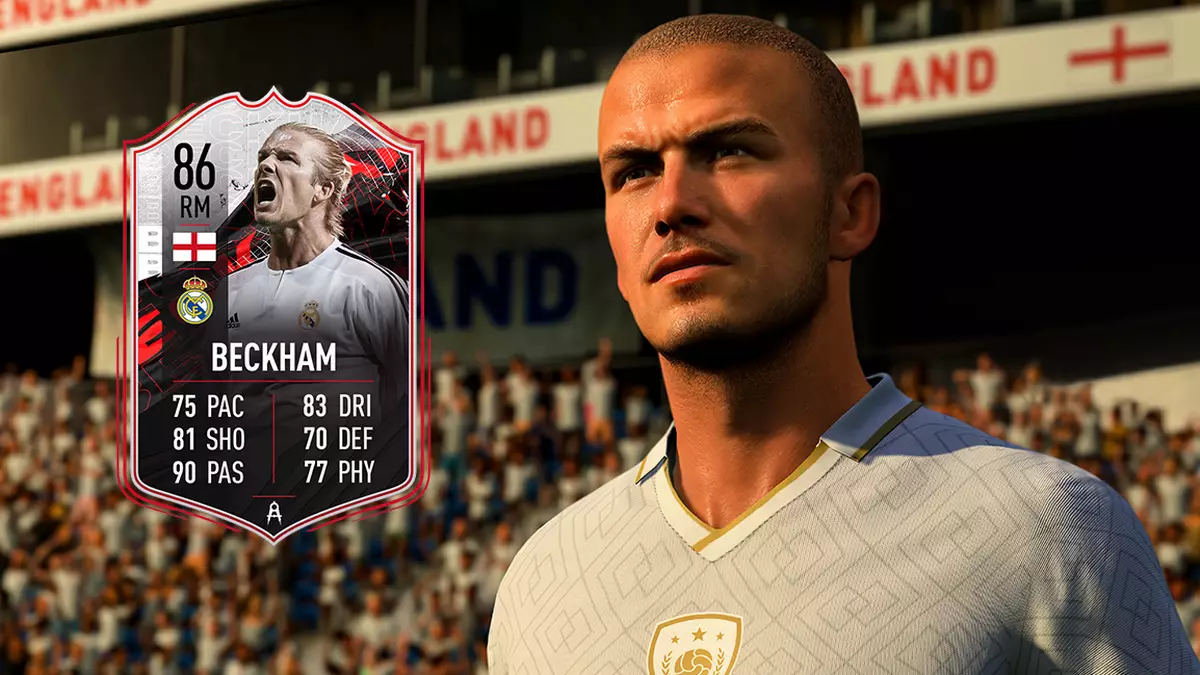 David Beckham was finally added as an Icon in FIFA 21 (