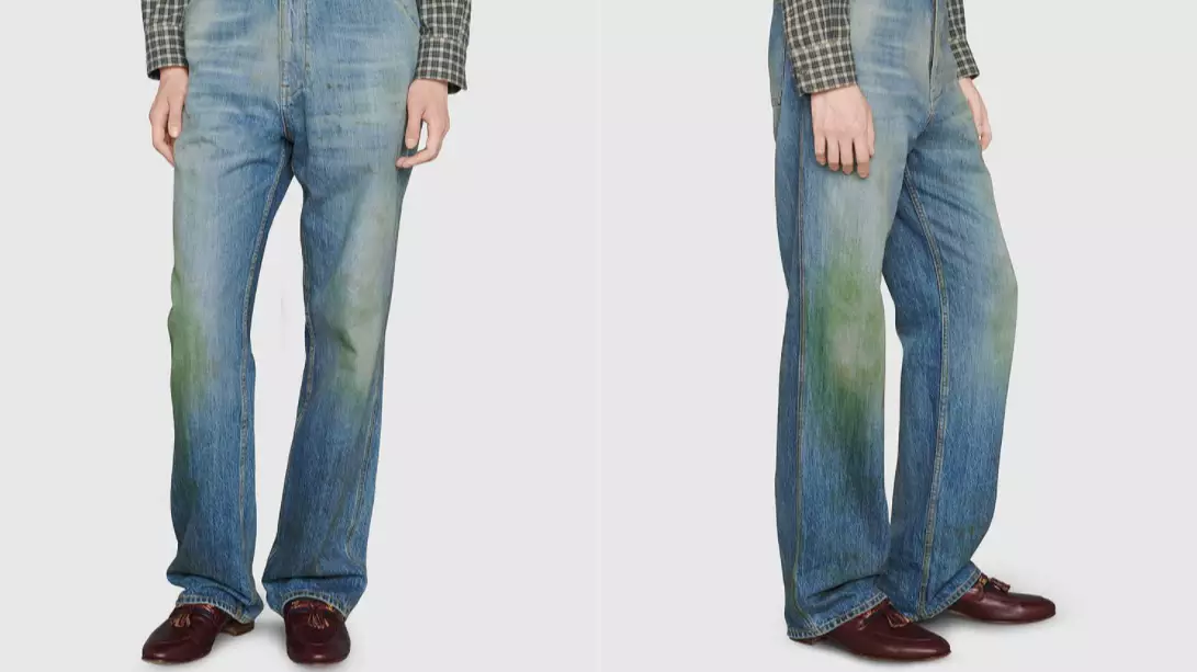 Gucci Is Selling Jeans With Fake Grass Stains For $1,650