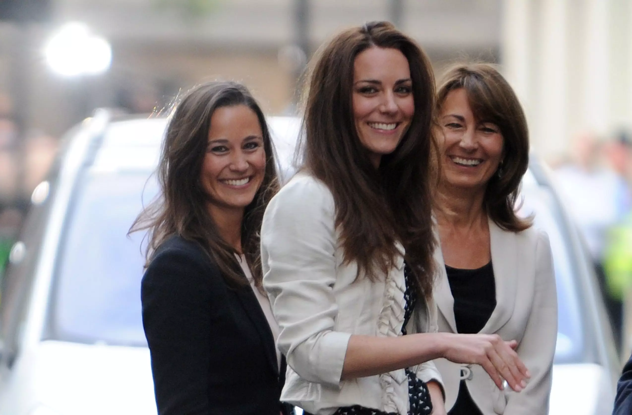 Carole Middleton and her daughters Kate and Pippa (