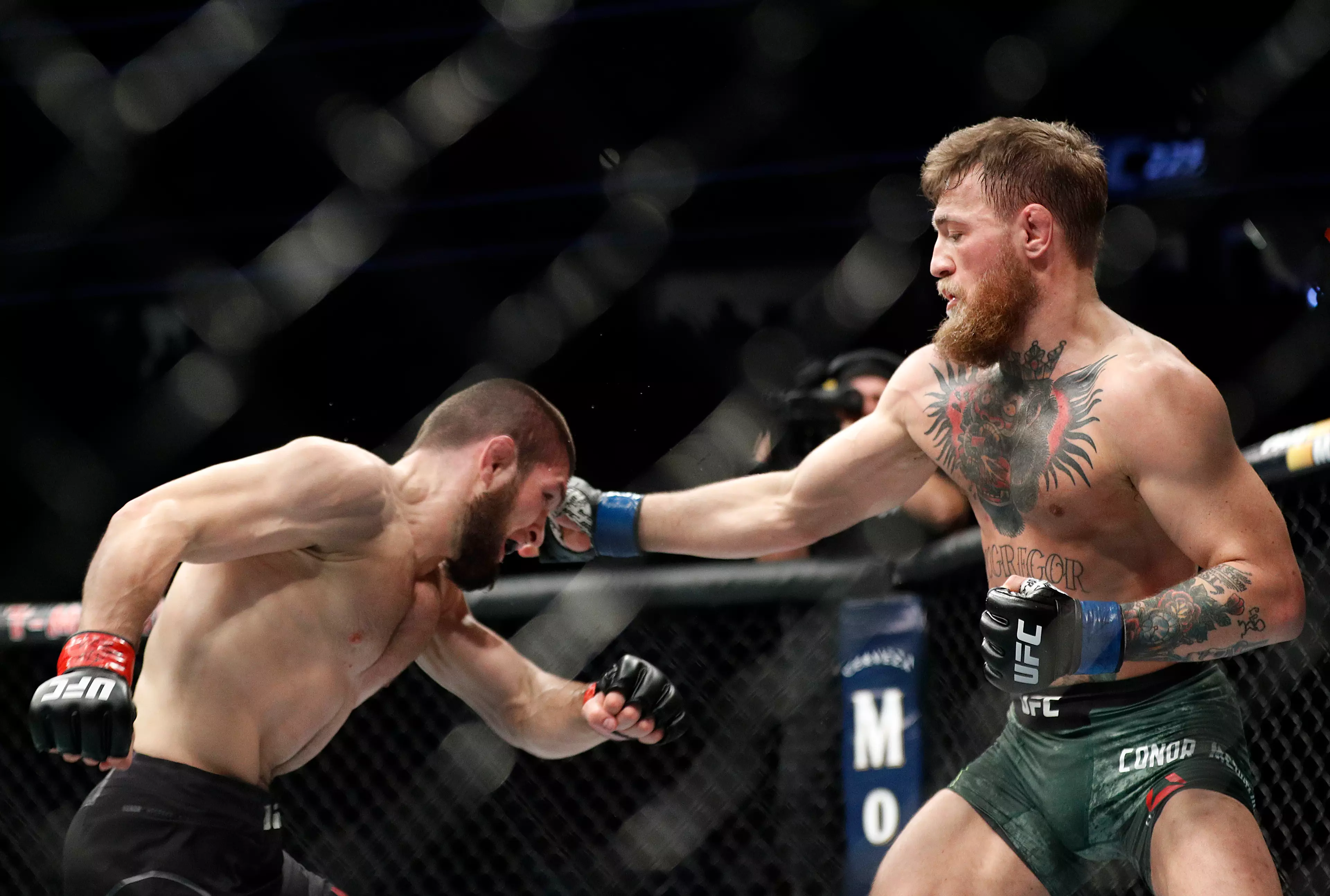 New Footage From UFC 229 Shows Conor McGregor Throwing Punch At Team Khabib