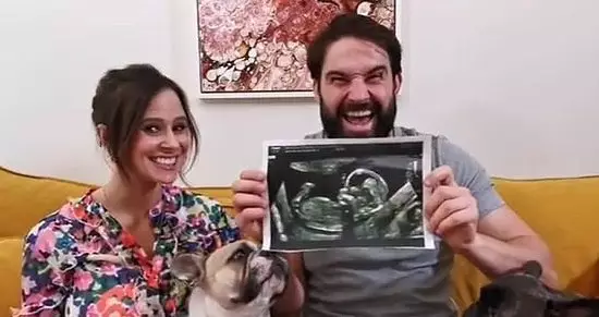 The couple announced the news with an adorable video (