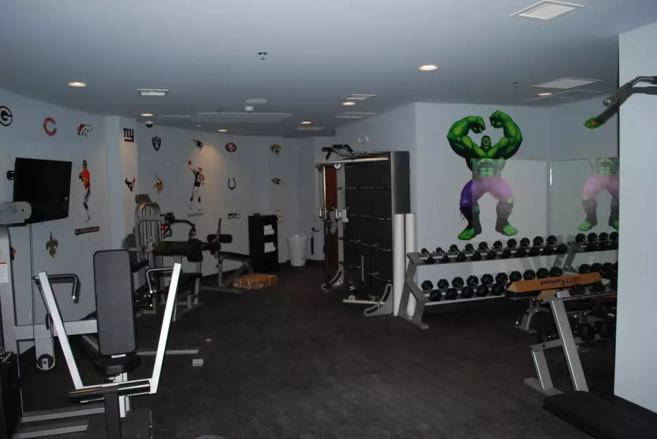 Residents have access to a fully-functioning underground gym.