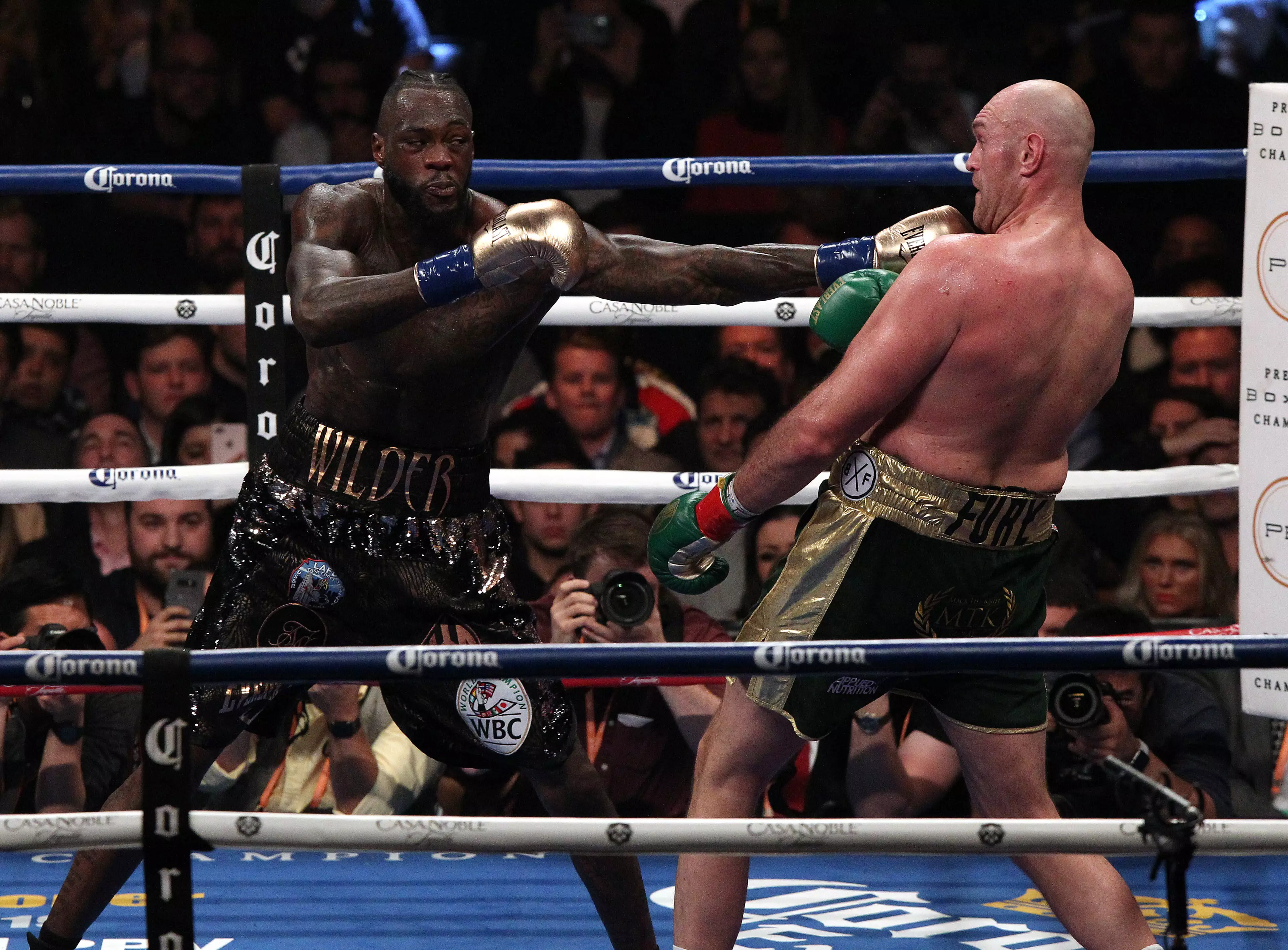 Wilder and Fury's first fight was an instant classic. Image: PA Images