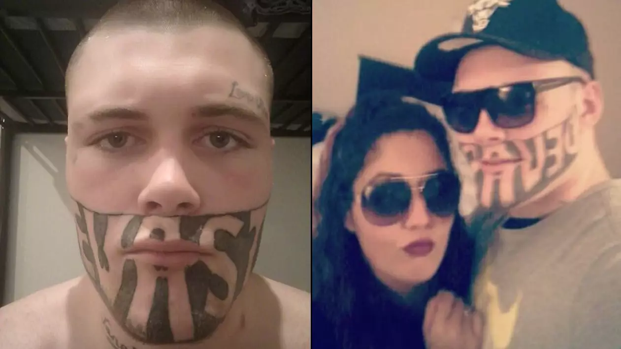 Guy With ‘Devast8’ Face Tattoo Has Turned Down Dozens Of Job Offers
