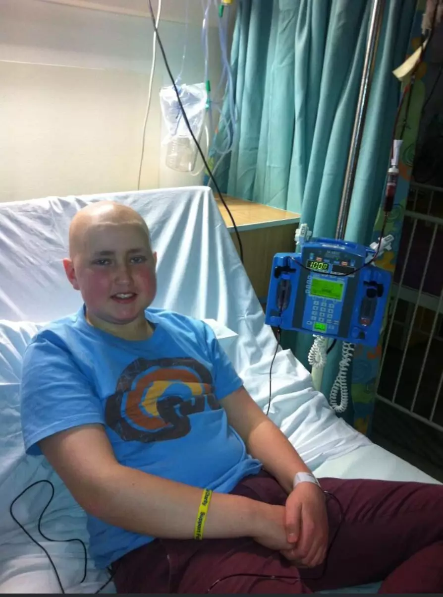 Andrew was diagnosed with a rare form of leukemia when he was 13.
