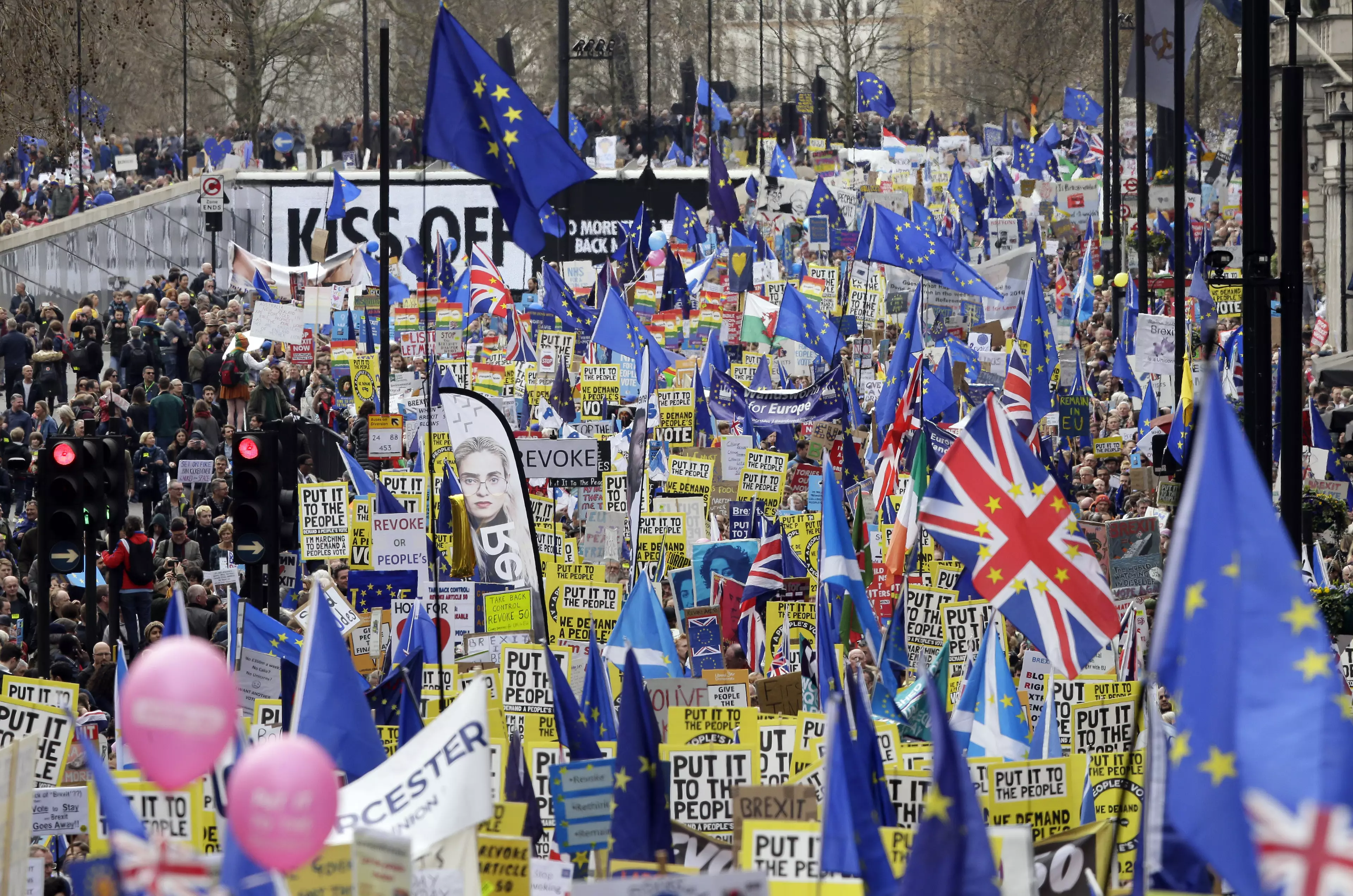 The 'People's Vote' march is thought to have been attended by a million people.