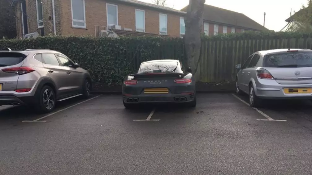 Porsche Owner Angers Fellow-Drivers By Parking Over Two Spaces