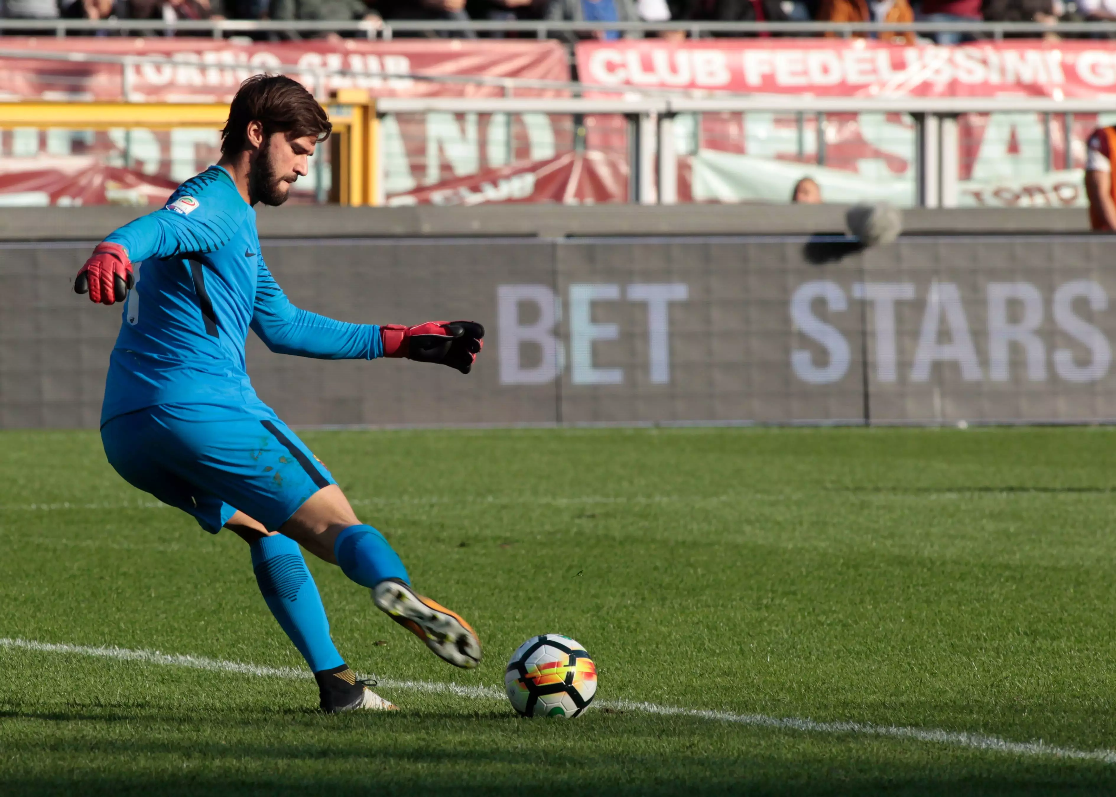 Alisson has been very impressive for Roma this season. Image: PA Images.