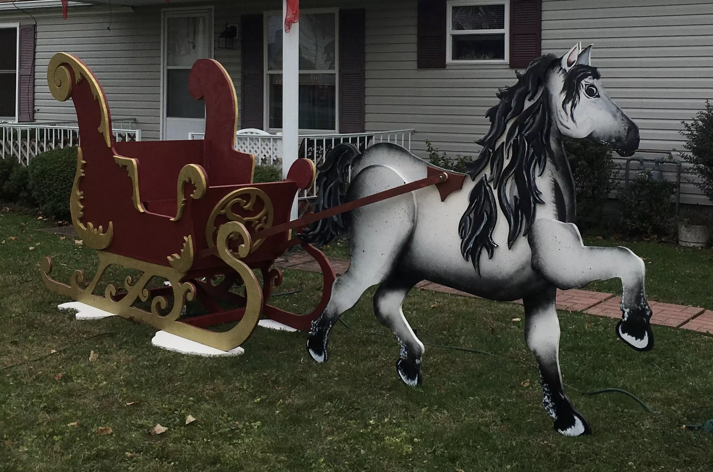 He unveiled the sleigh two weeks before his mother unexpectedly passed away (