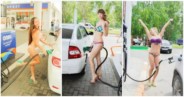 People Wearing Bikinis And Heels For Free Fuel Gets Out On Hand