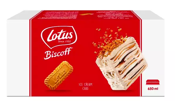 The Biscoff ice cream cake is the perfect dessert for fans of the caramel flavoured biscuits (
