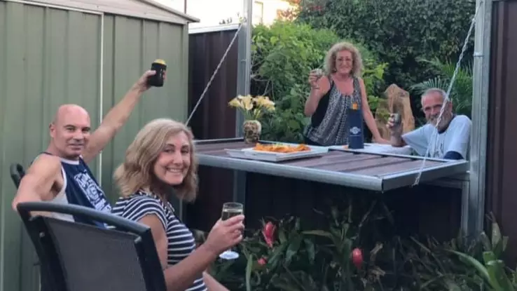 Aussie Couple Convert Backyard Fence To Let Them Have Drinks With The Neighbours