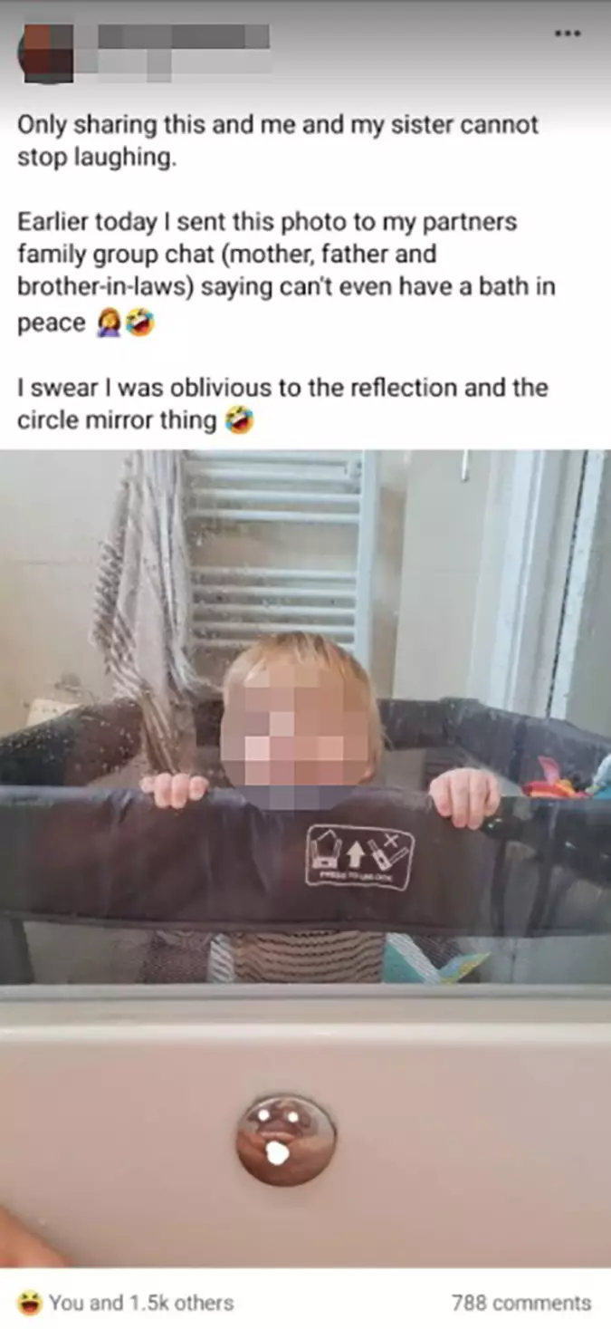 The young mum thought her story would give people a laugh on social media (