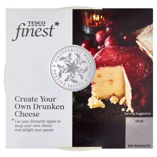 Tesco Finest's 'Create Your Own Drunken Cheese' costs £3 (