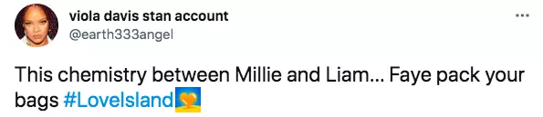 Liam and Millie's tension spoke volumes (