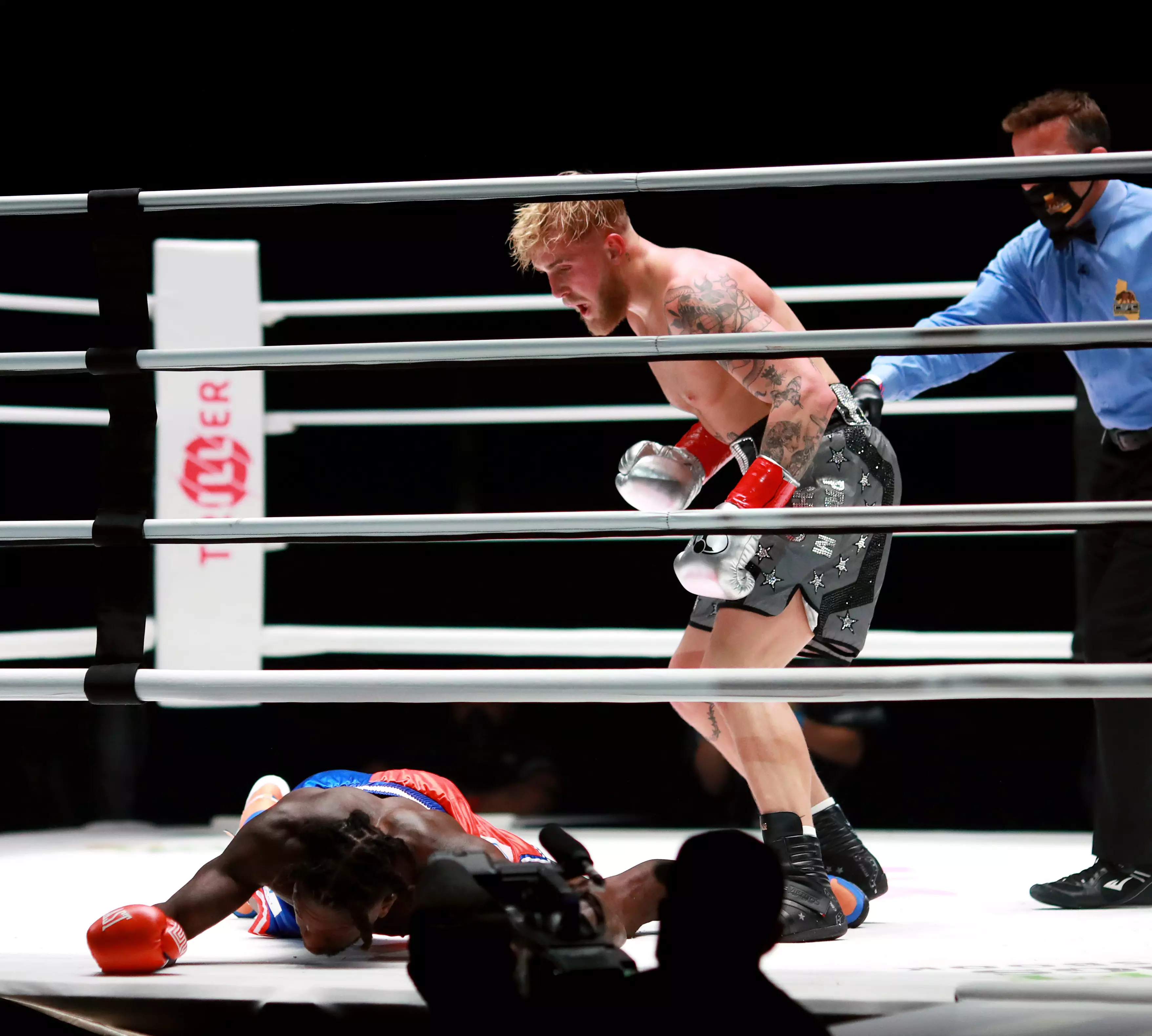 Jake Paul won his fight against Nate Robinson last year.
