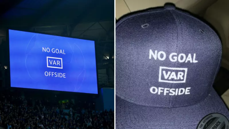 Spurs Fan Creates Cap Celebrating VAR Offside Decision 