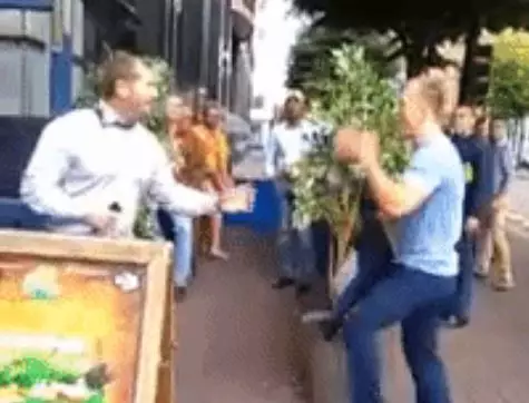 Two Irish Lads Take On Pub Bouncer, End Up Eating The Pavement