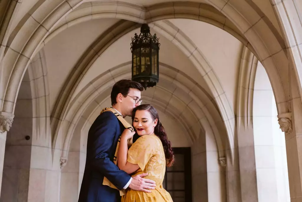Kat and Spencer took part in a magical 'Harry Potter' shoot (Playful Soul Photography)