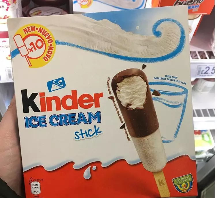 Kinder Ice Cream Sticks.