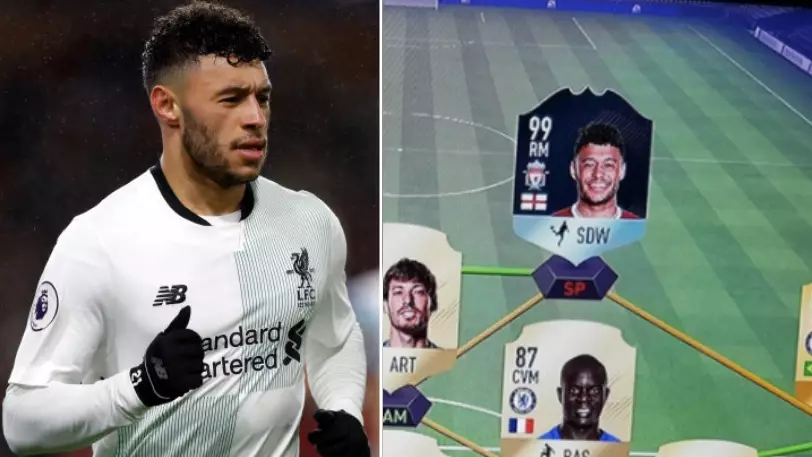 Someone Played Alex-Oxlade Chamberlain On FIFA Ultimate Team And His Team Is Interesting 