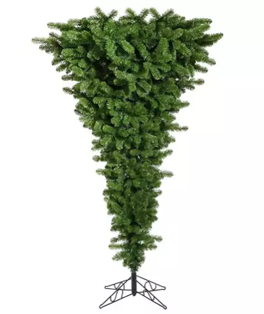 Upside down trees are also available on stands (
