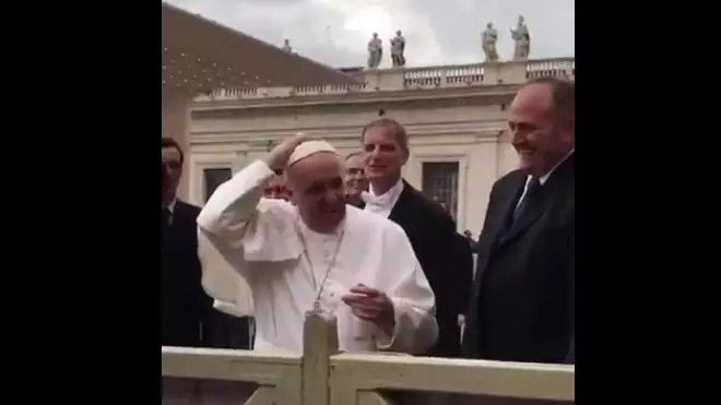 Child Steals Pope's Hat And Also Our Hearts 