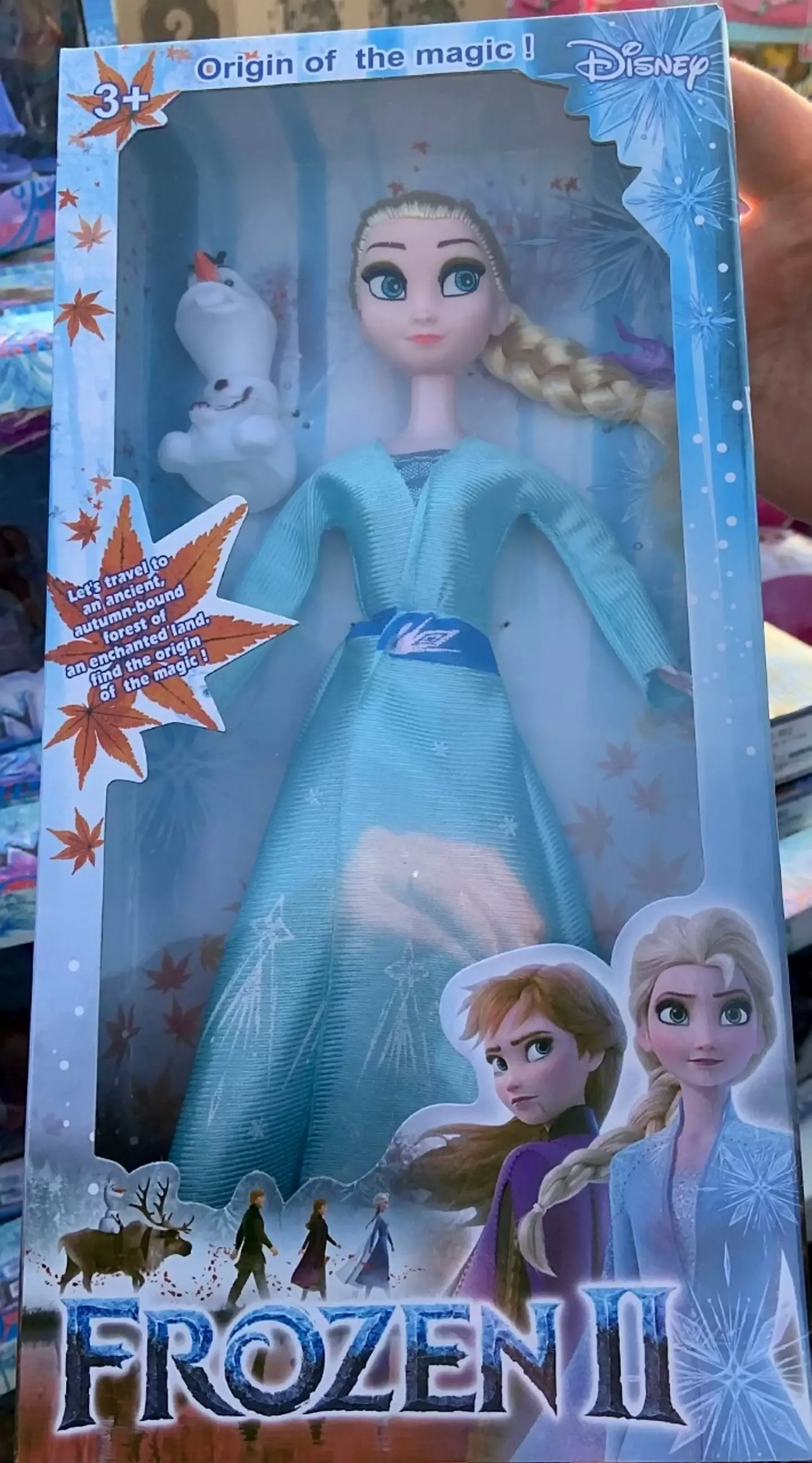 The Frozen dolls are fake and not made by Disney (