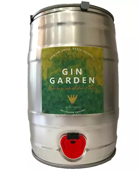 A keg of flavoured gin is also available (