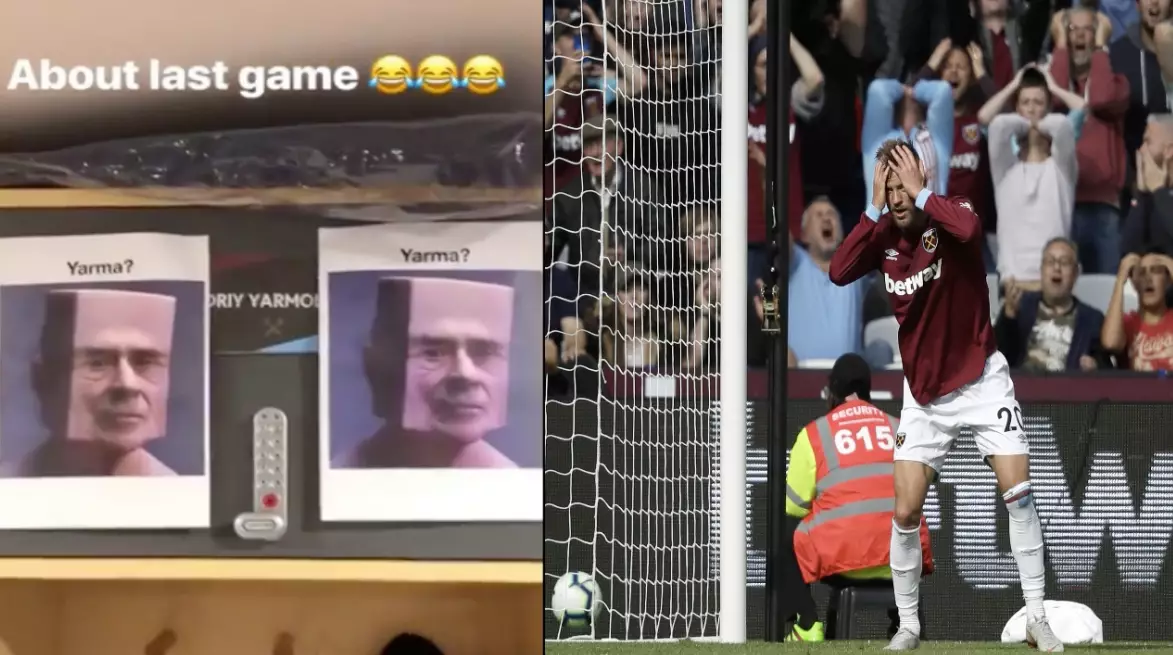 West Ham Players Hilariously Troll Andriy Yarmolenko For Chelsea Miss