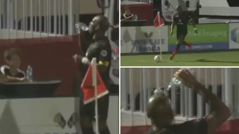 When Didier Drogba Drank From Kid's 'Magic' Water Bottle, Got An Assist, Then Celebrated With Kid 