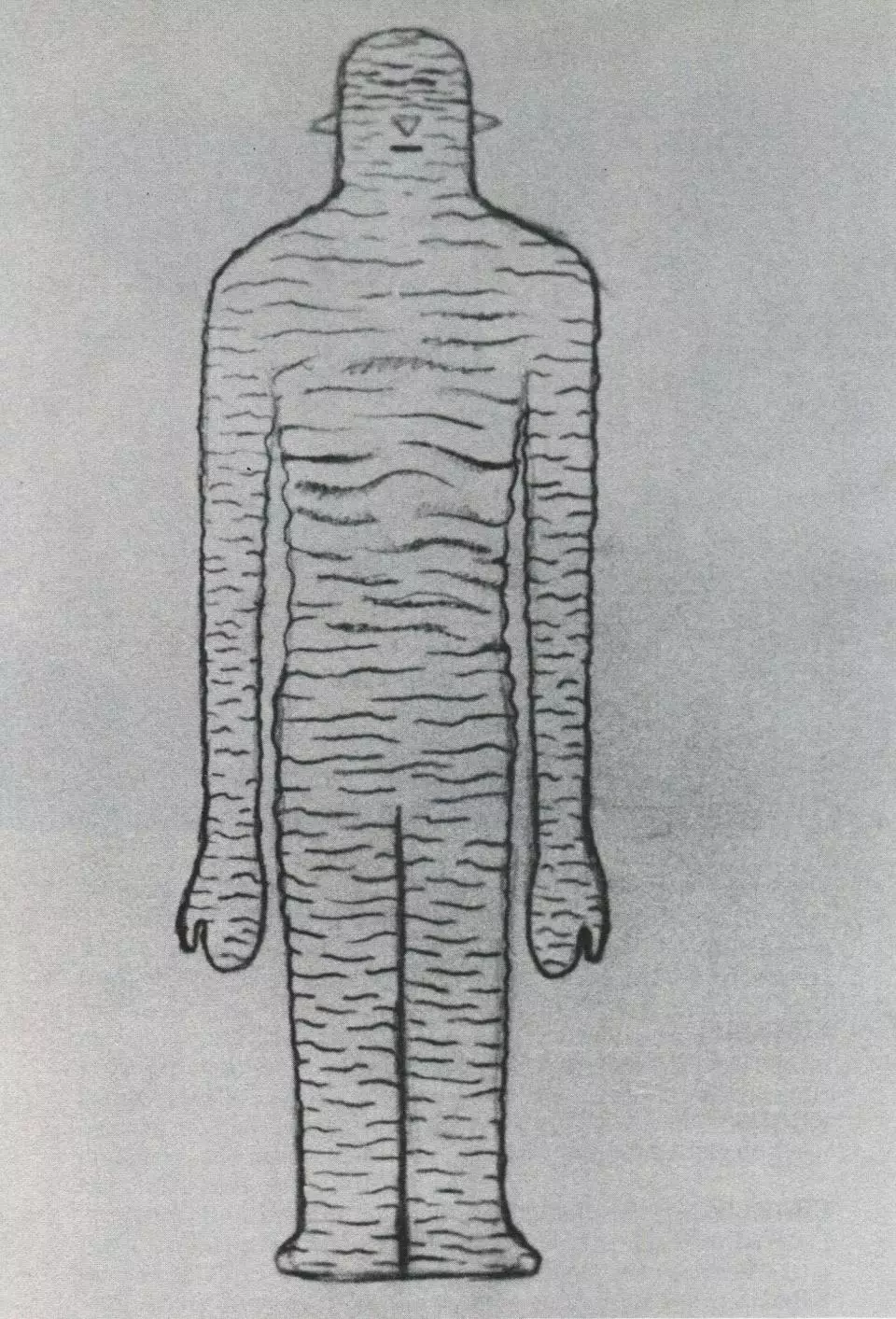 Sketch of the 'humanoid' creatures.