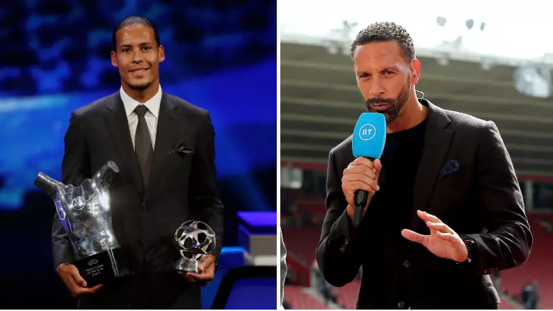 Rio Ferdinand Adamant Virgil Van Dijk Should Not Have Won UEFA Player Of The Season Award